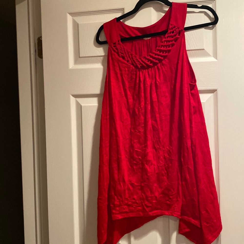 Red cover up dress